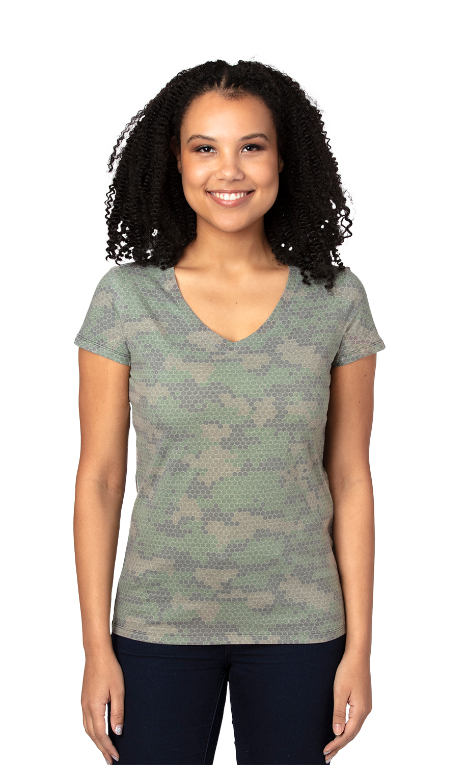 The Printed V-Neck Tee