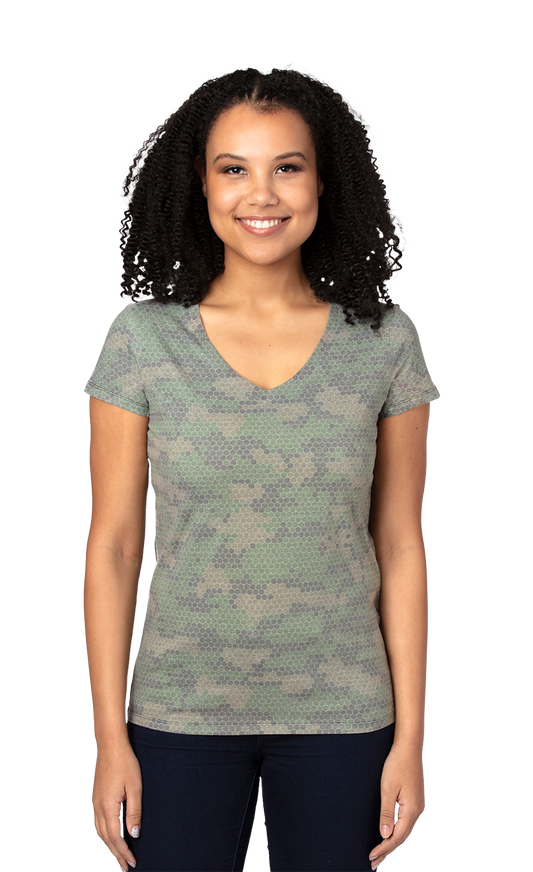 The Printed V-Neck Tee