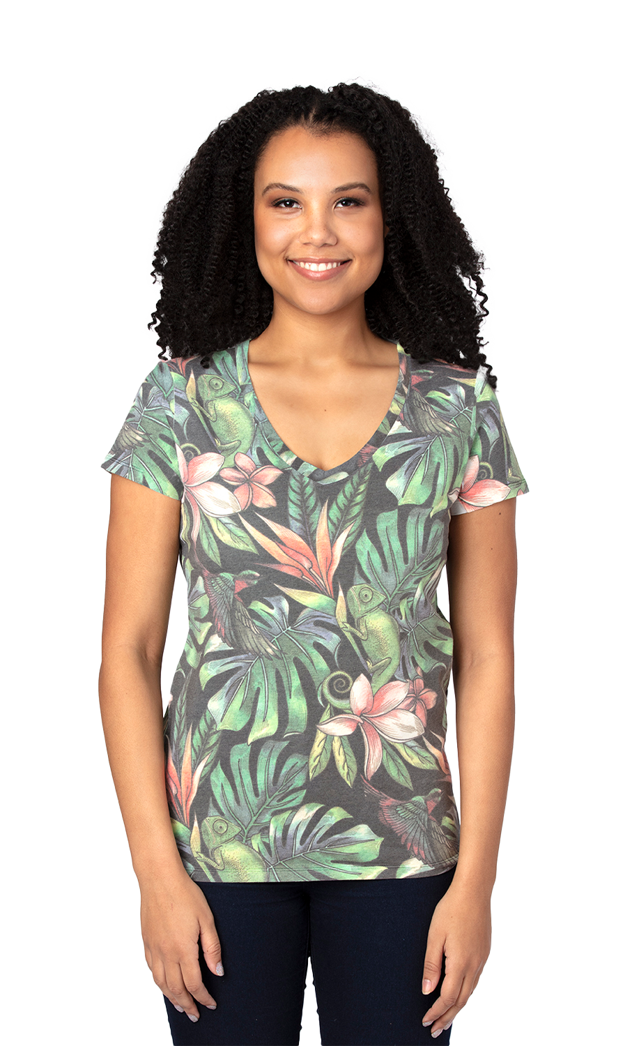 The Printed V-Neck Tee