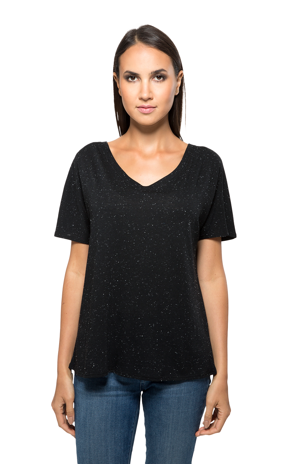 The Fleck Loose V-Neck Tee
