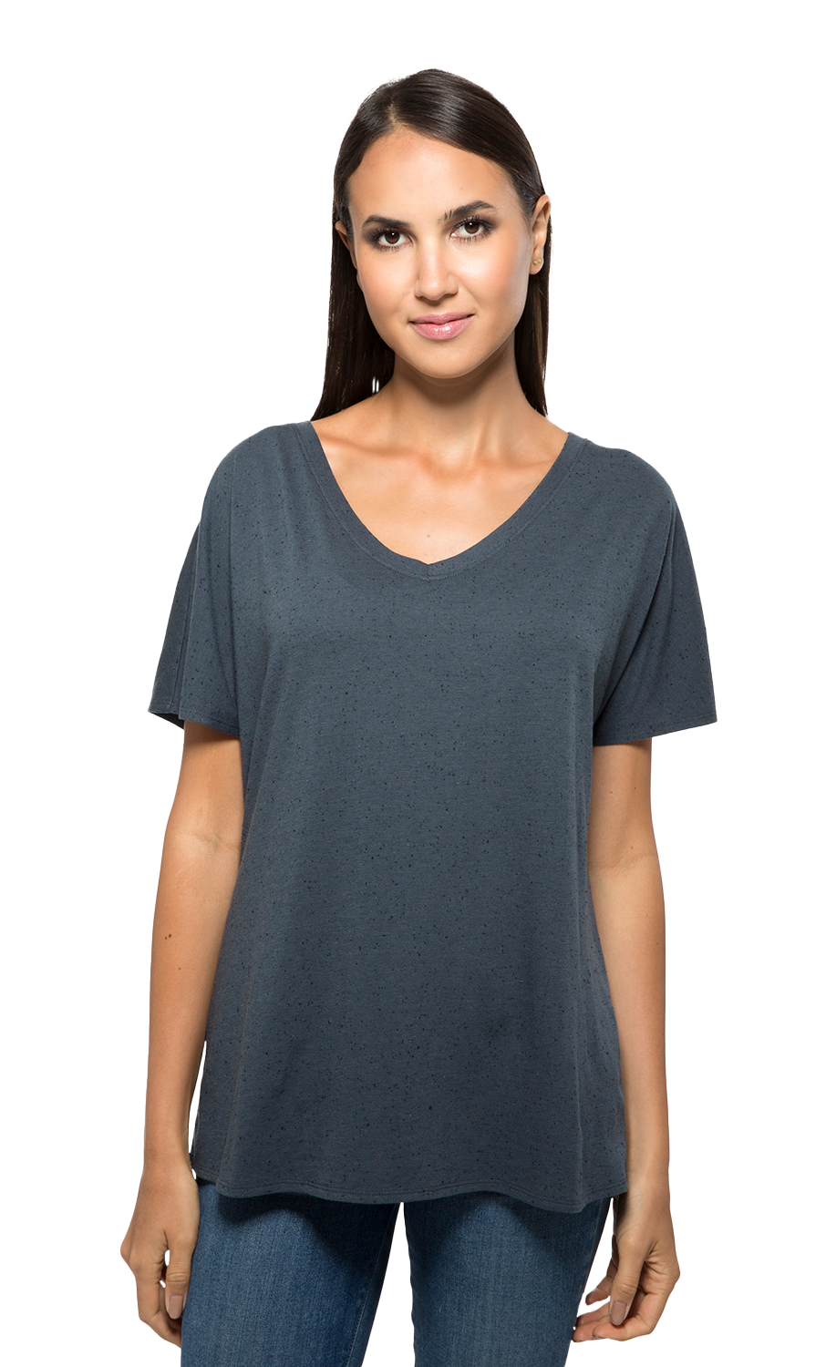 The Fleck Loose V-Neck Tee
