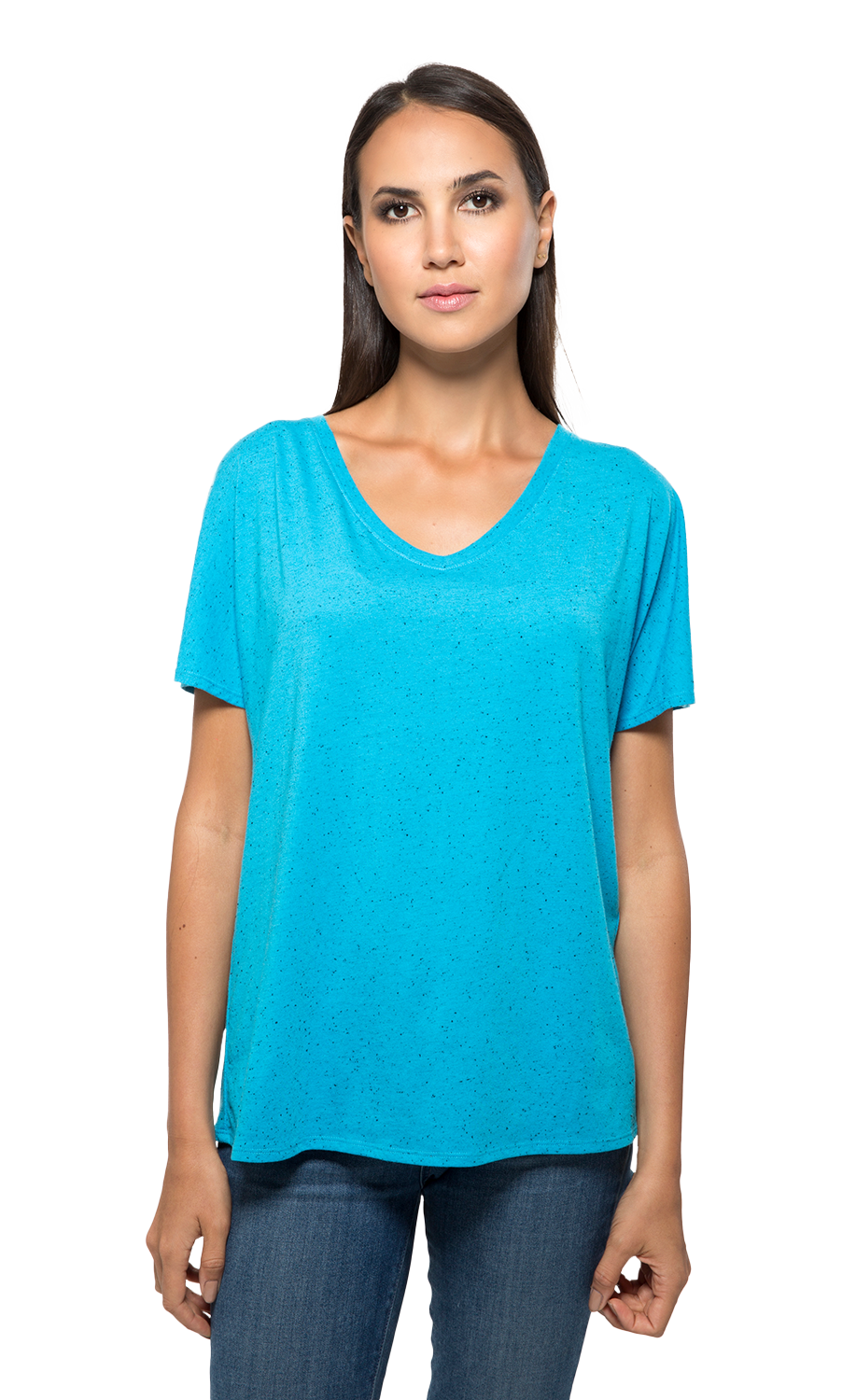 The Fleck Loose V-Neck Tee