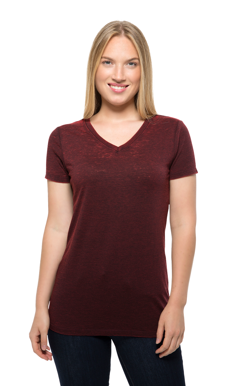 The Cross Dye V-Neck Tee