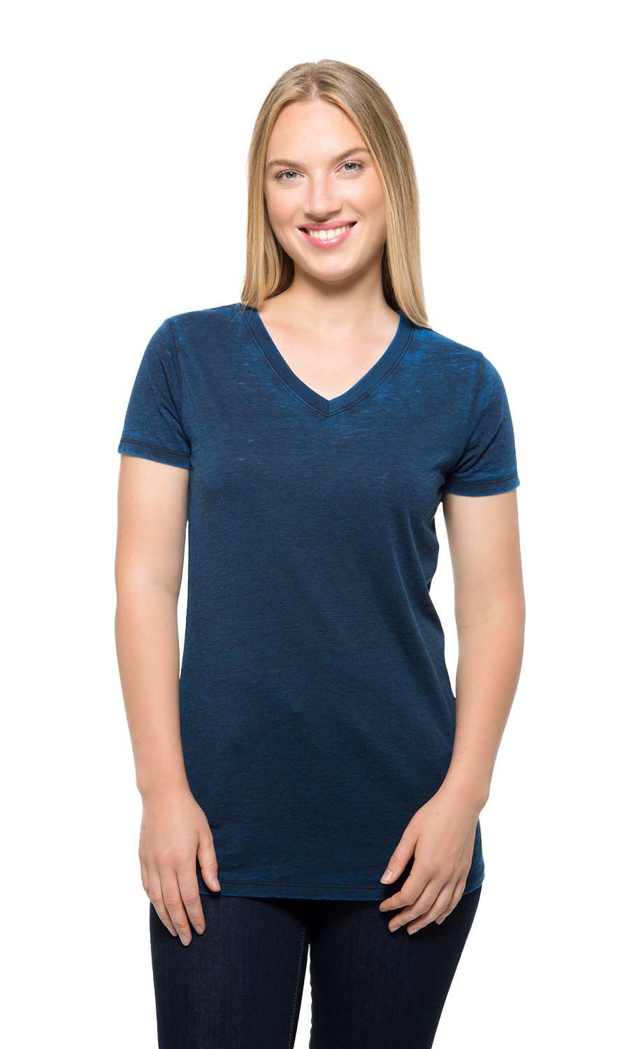 The Cross Dye V-Neck Tee