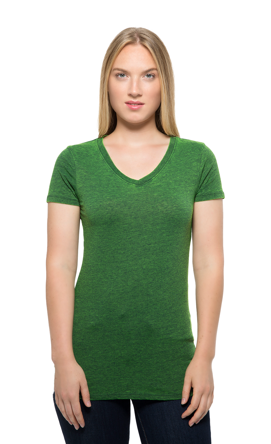 The Cross Dye V-Neck Tee