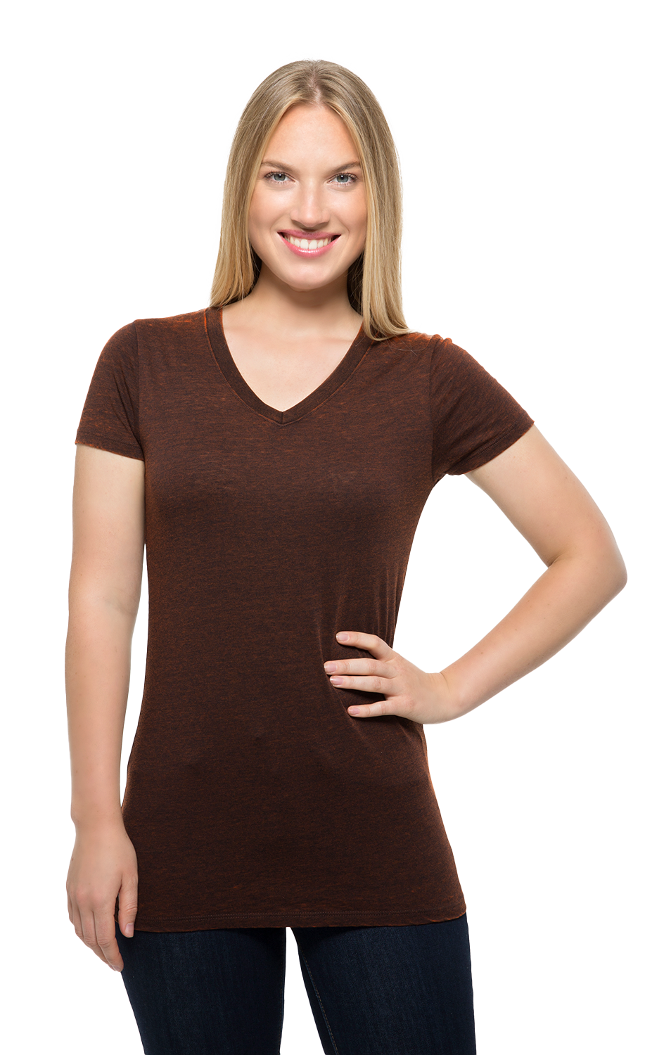 The Cross Dye V-Neck Tee