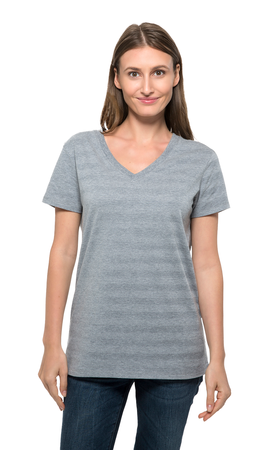 The Invisible Stripe V-Neck Tee