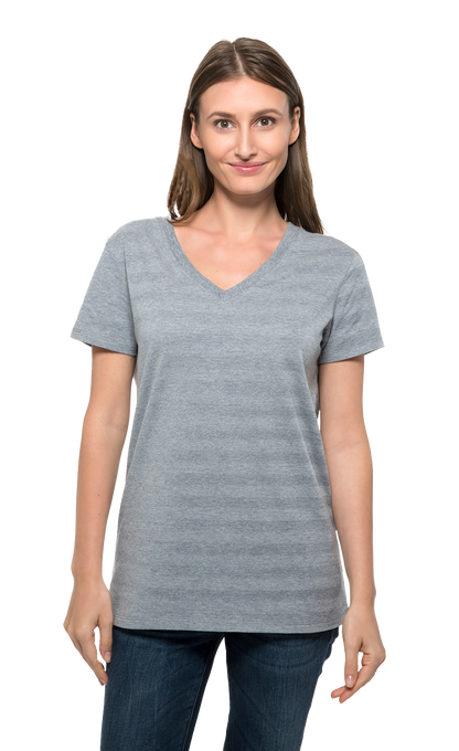The Invisible Stripe V-Neck Tee
