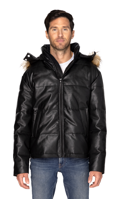 The Vegan Leather Puffer
